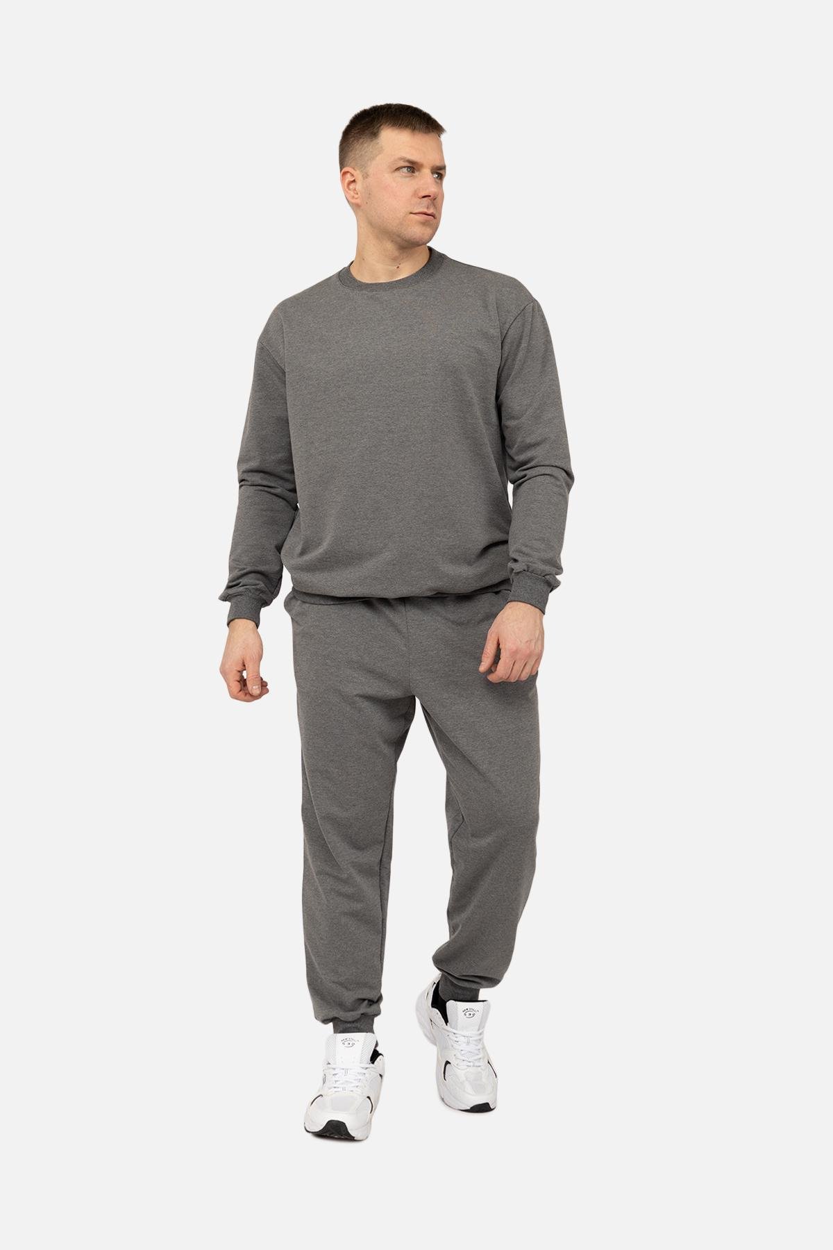 Світшот чоловічий р. 54 Темно-сірий (SKT001035248) - фото 2