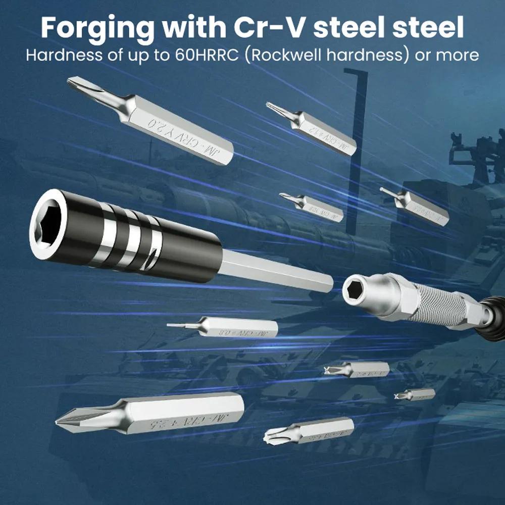 Набор отверток UGREEN магнитный из алюминиевого сплава Черный (80459) - фото 6 Набор отверток UGREEN магнитный из алюминиевого сплава Черный (80459) - фото 6