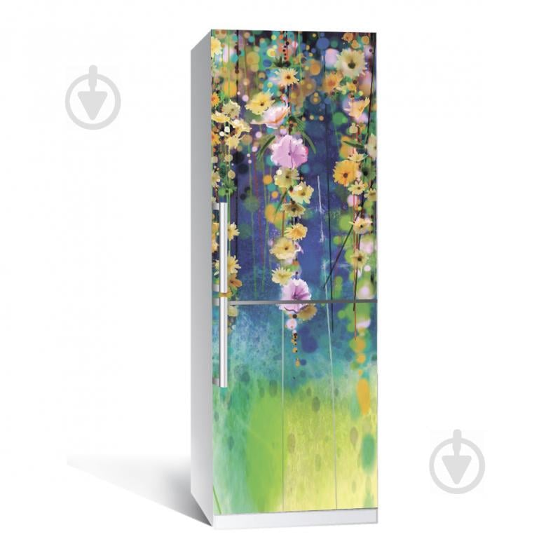 Наклейка на холодильник Zatarga Цвітіння 650х2000 мм Бірюзовий (Z180074)