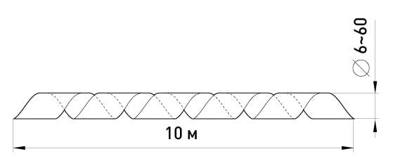 Спираль монтажная E.NEXT e.spiral.stand.8 Ø 6-60 мм 10 м Белый (s2038002) - фото 3 Спираль монтажная E.NEXT e.spiral.stand.8 Ø 6-60 мм 10 м Белый (s2038002) - фото 3