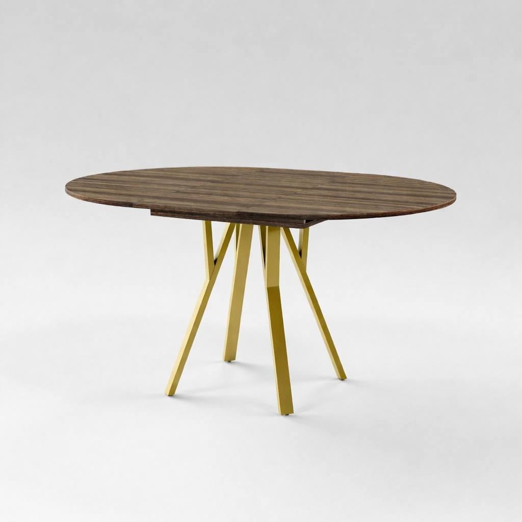 Стол круглый LITE slide для маленькой кухни раскладной d 800x18 мм (202600036)