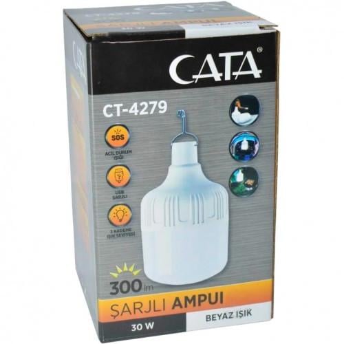 Світильник аварійний Cata CT-4279 30 Вт USB 6400К Білий холодний - фото 2