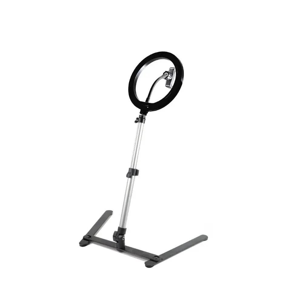 Кольцевая лампа 26 см на штативе для предметной фото и видео съемки (4646) - фото 3 Кольцевая лампа 26 см на штативе для предметной фото и видео съемки (4646) - фото 3