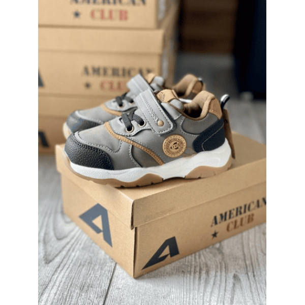 Кроссовки детские American club GREY SEM 00000003928 16,5 см р. 25 Серый (5280376464) Кроссовки детские American club GREY SEM 00000003928 16,5 см р. 25 Серый (5280376464)