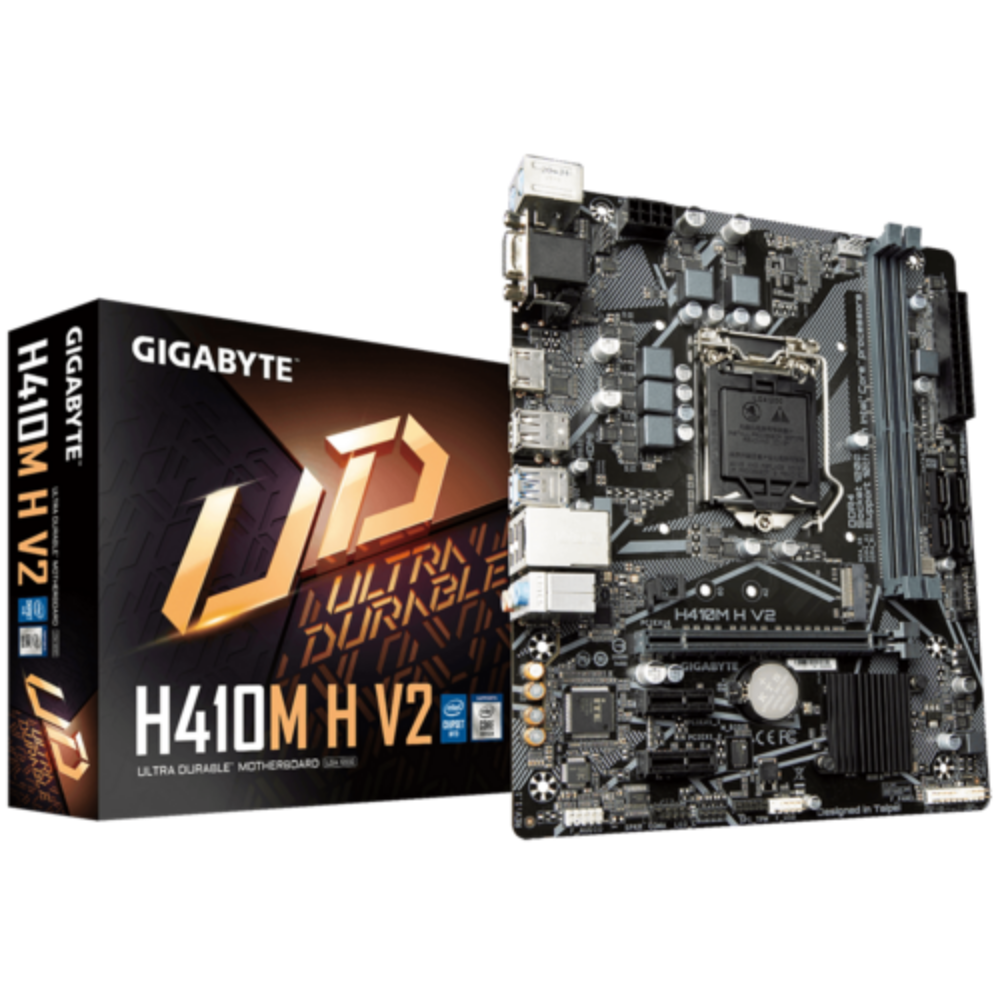 Материнская плата Gigabyte H410M H V2 (9822727) - фото 4