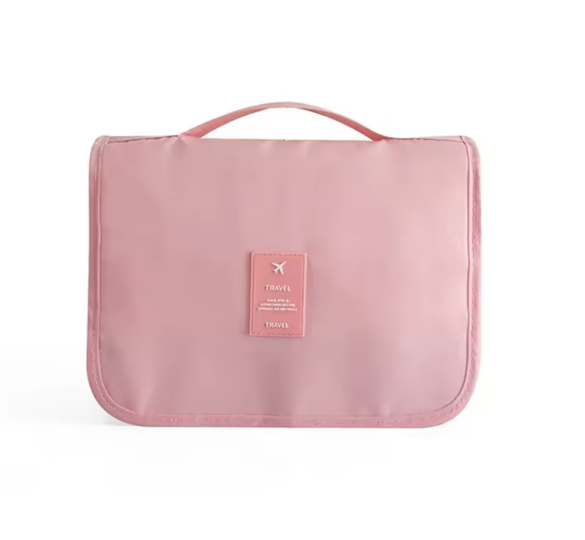 Косметичка-органайзер дорожная водонепроницаемая с ручкой Розовый (29868379)