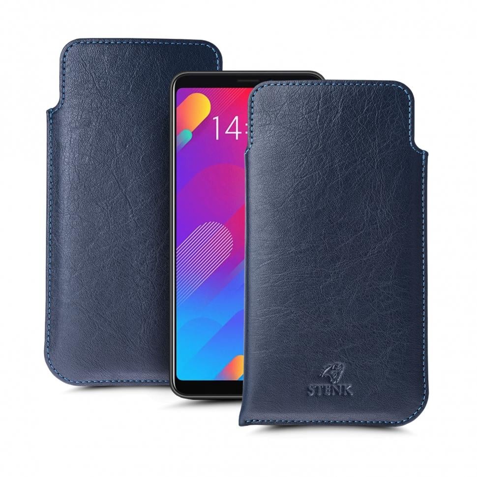 Футляр Stenk Elegance для Meizu M8 lite Синий (65958)