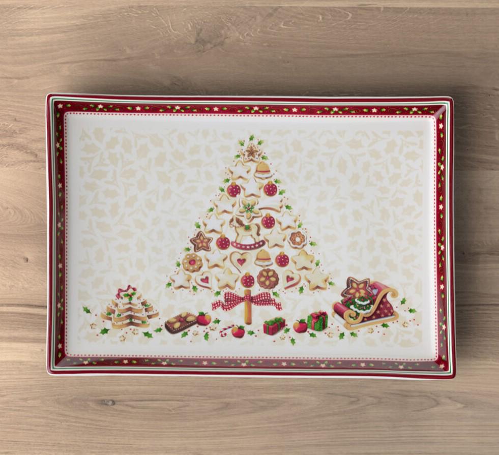 Блюдо сервировочное Villeroy & Boch Winter Bakery Delight новогоднее прямоугольное прямоугольное 26,5 см (1486122850)