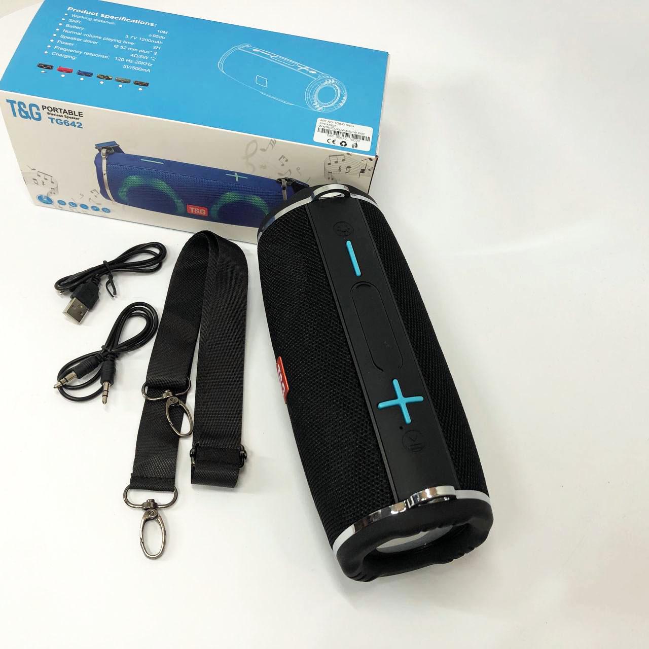 Колонка портативная с RGB подсветкой и ремешком TG642 Черный - фото 7 Колонка портативная с RGB подсветкой и ремешком TG642 Черный - фото 7
