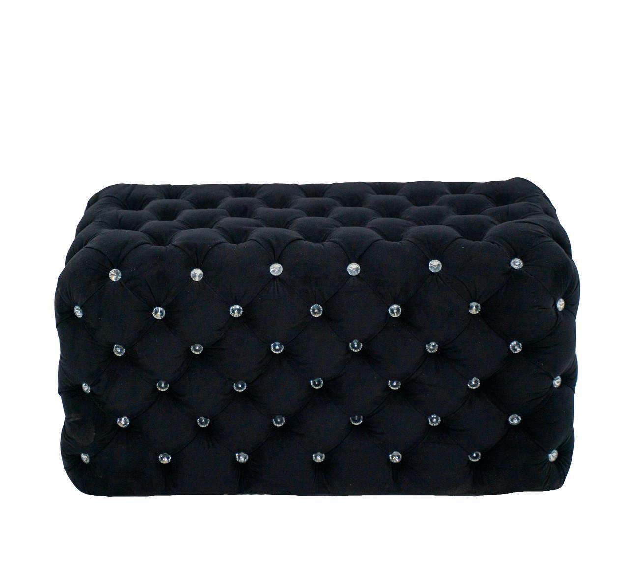 Пуф Mebelle Double Cubic велюр 83x45x45 см Вугільно-чорний (0027) - фото 2 Пуф Mebelle Double Cubic велюр 83x45x45 см Вугільно-чорний (0027) - фото 2