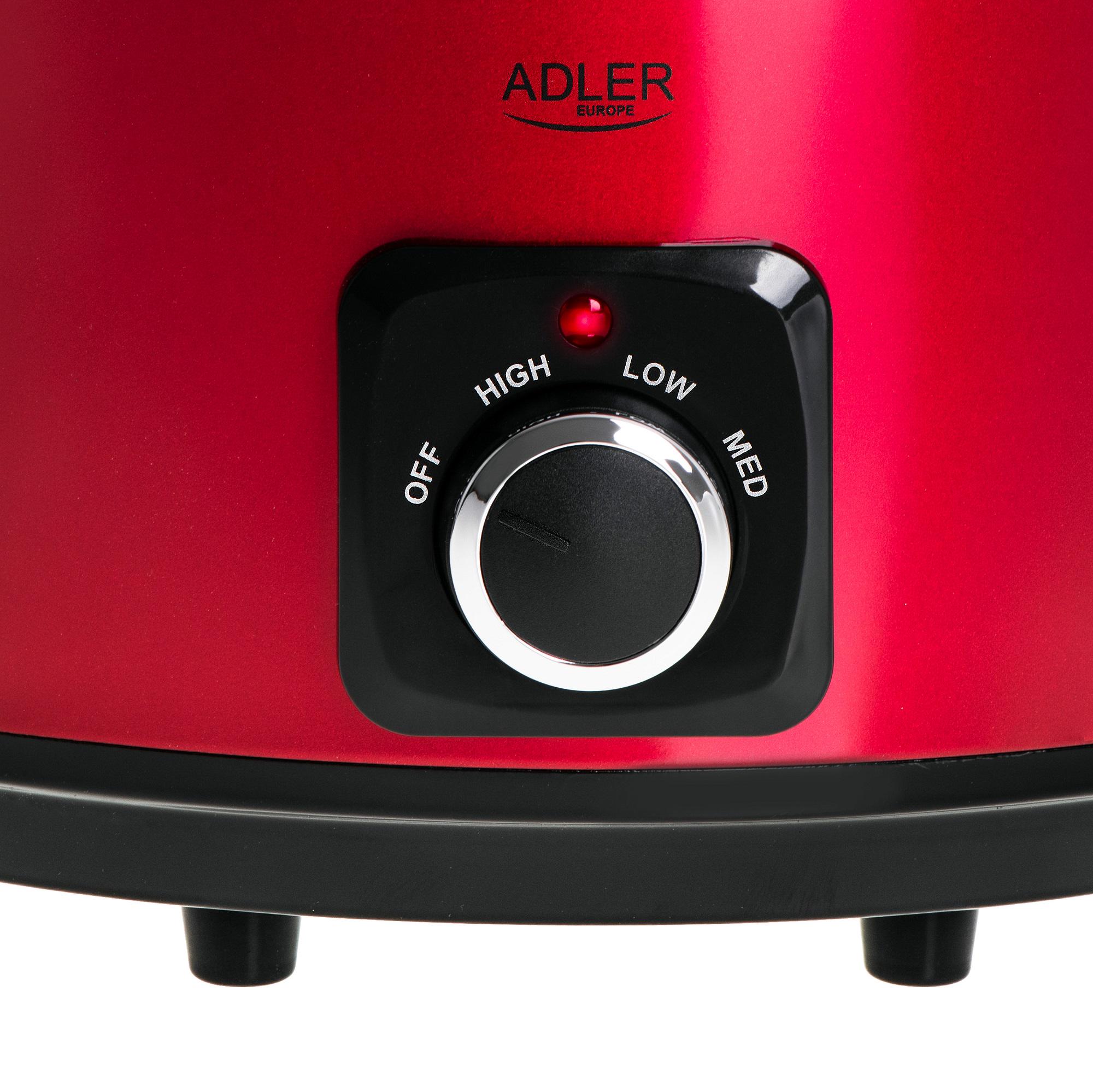Медленноварка Adler AD 6413 Red - фото 7