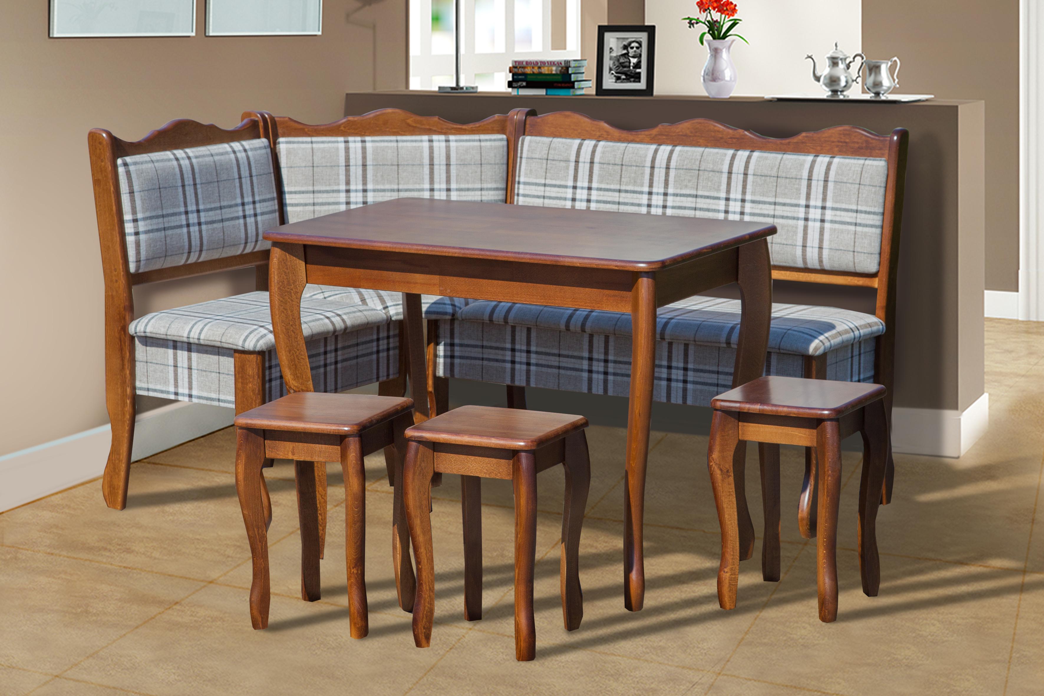 Кухонный уголок Comfort Line Шотландия Г 110х155 см Орех/1а