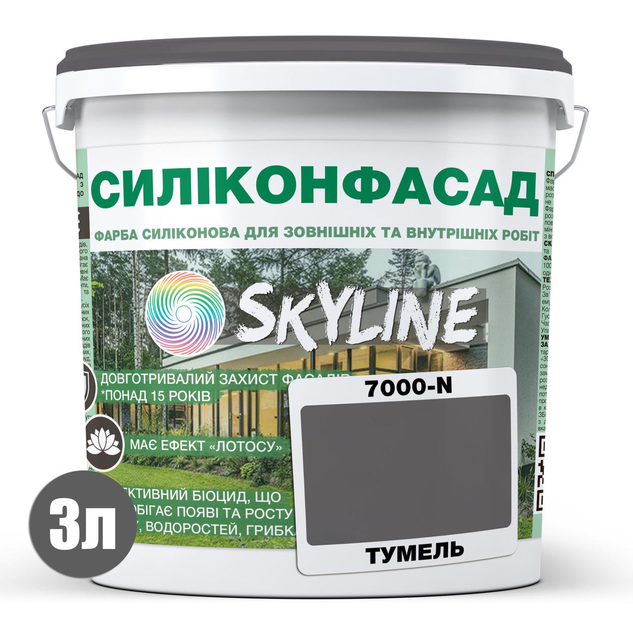 Краска фасадная SkyLine 7000-N Силиконфасад 3 л Тумель (2595725012) - фото 2