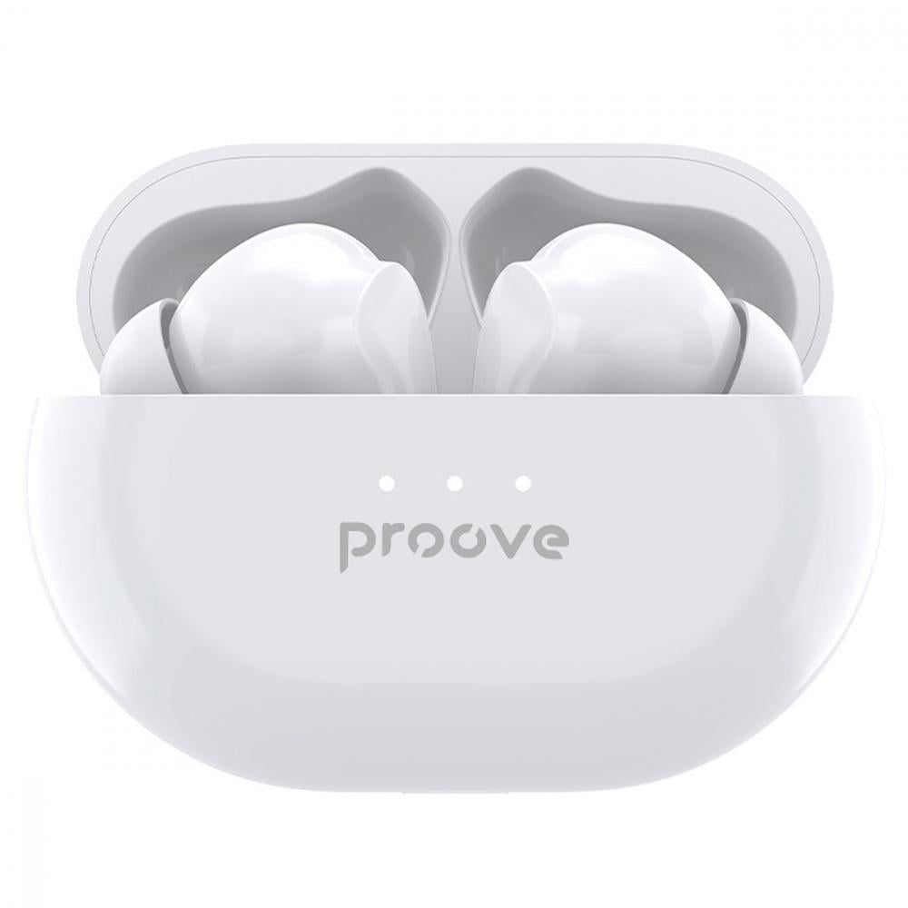 Наушники беспроводные Proove Woop TWS with ANC Bluetooth/Type-C White (TWWP00010002) Наушники беспроводные Proove Woop TWS with ANC Bluetooth/Type-C White (TWWP00010002)