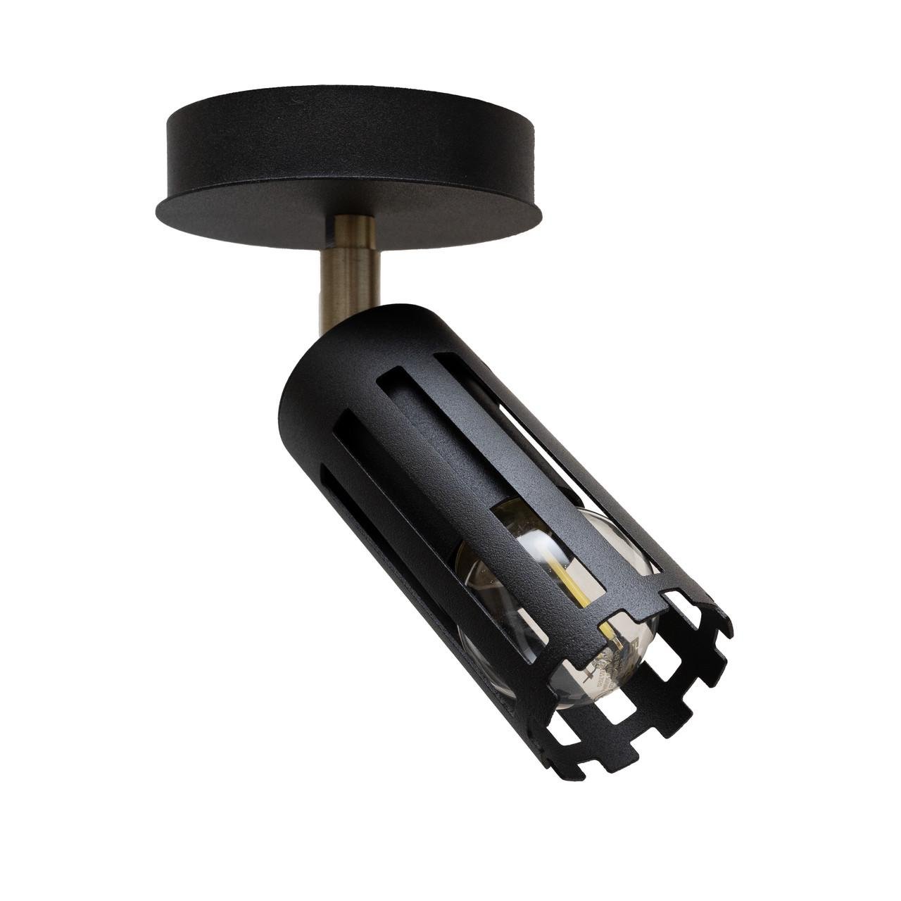 Спот-светильник MSK ELECTRIC Teramo с металлическим каркасом настенно-потолочный Черный (NL 18050-1 BK) Спот-светильник MSK ELECTRIC Teramo с металлическим каркасом настенно-потолочный Черный (NL 18050-1 BK)
