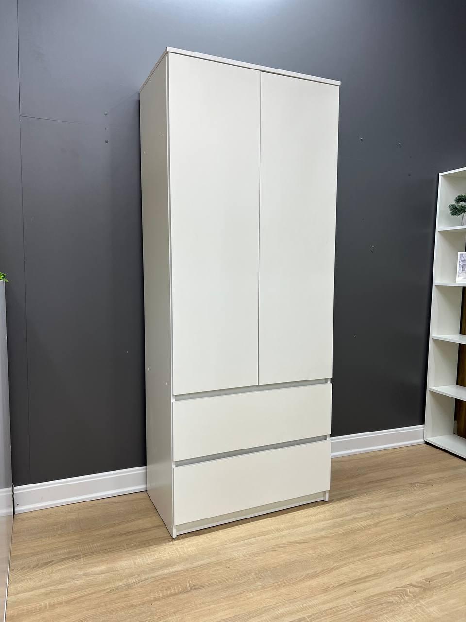 Шафа Кватро 2+2 з висувним вішаком 800х1990х470 мм Білий