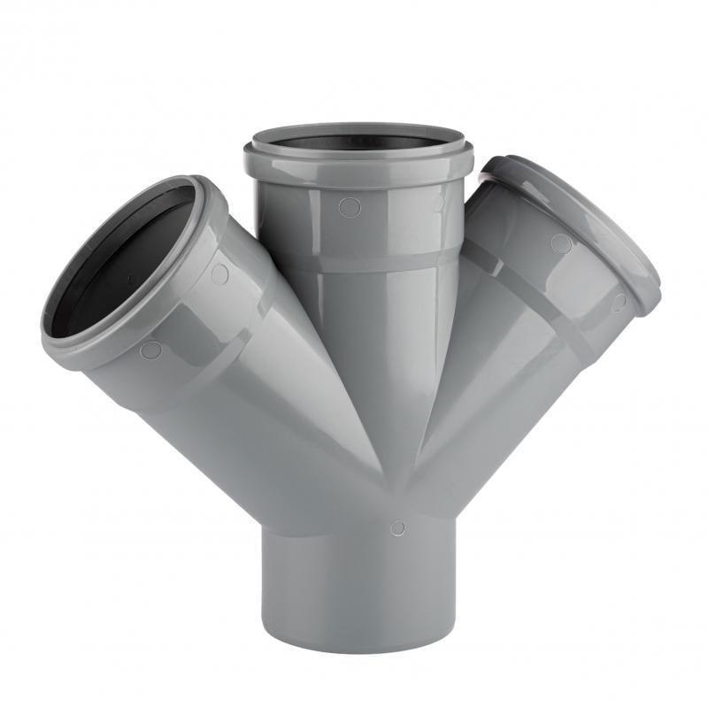 Хрестовина TA Sewage 110х110х110 мм 45° (CZ110017)