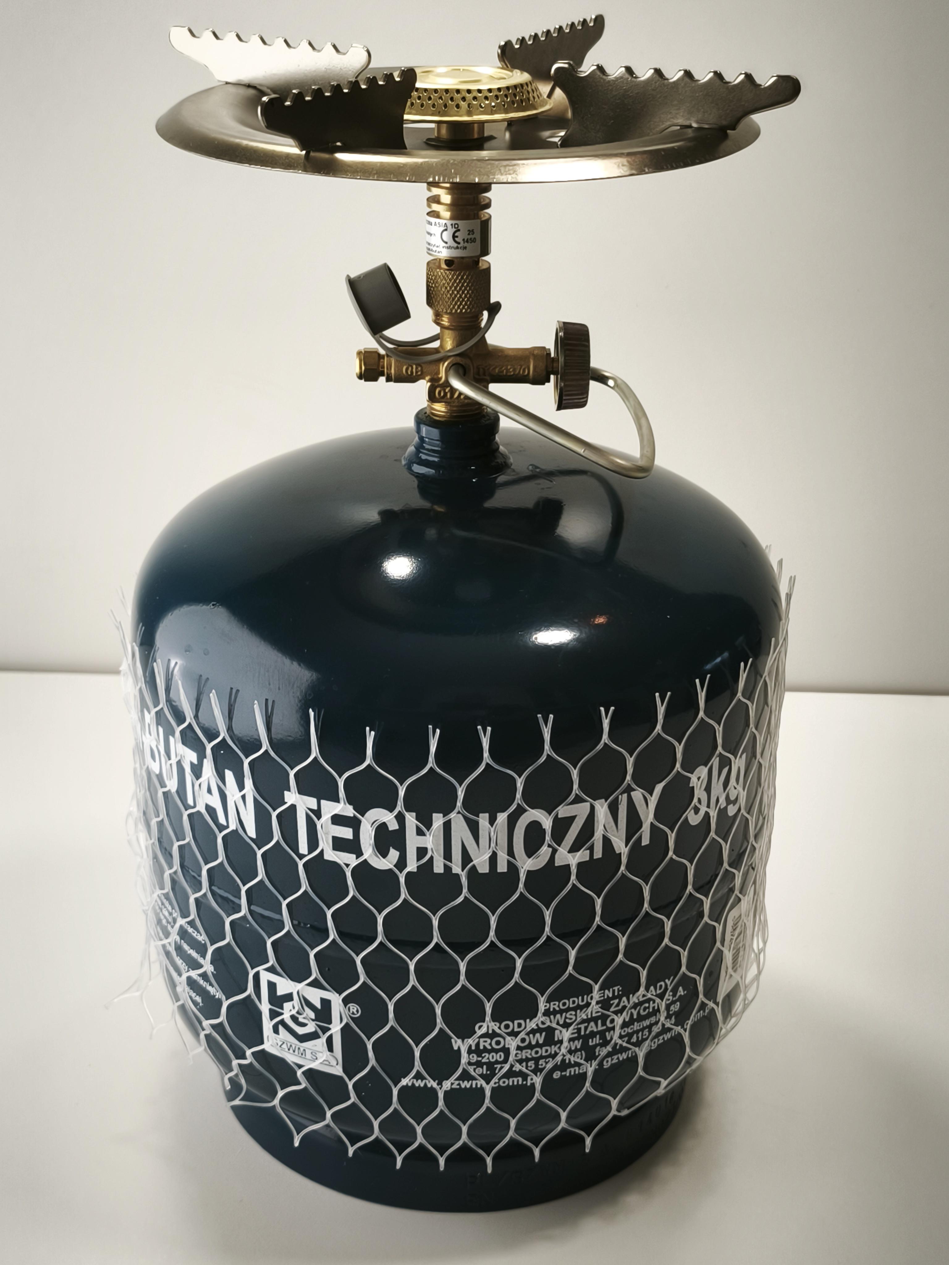 Балон газовий туристичний GZWM 7 л/3 кг з горілкою PAMIR - фото 1 Балон газовий туристичний GZWM 7 л/3 кг з горілкою PAMIR - фото 1