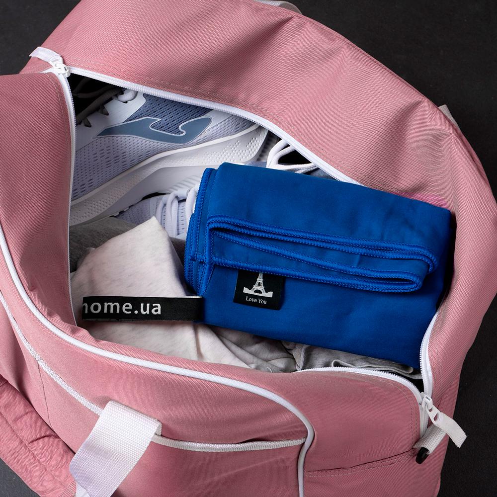 Рушник з мікрофібри спортивний з чохлом Love You 70х140 Синій (60164) - фото 7 Рушник з мікрофібри спортивний з чохлом Love You 70х140 Синій (60164) - фото 7