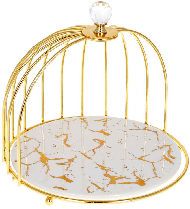 Блюдо Мраморная роскошь круглое фарфоровое Ø22 см Белый мрамор Блюдо Мраморная роскошь круглое фарфоровое Ø22 см Белый мрамор