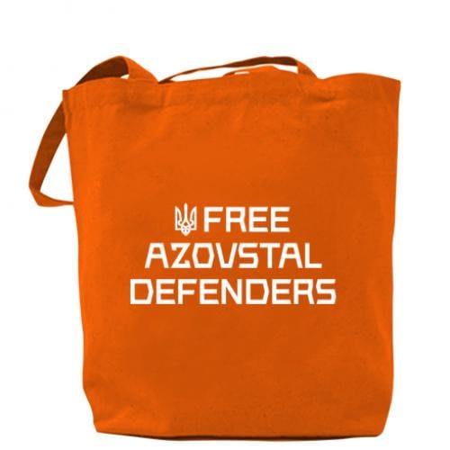 Шоппер Free Azovstal Defenders 37х41 см Оранжевый (18042289-9-205279) - фото 1