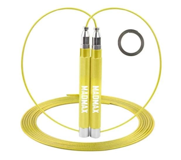 Скакалка скоростная на подшипниках алюминиевая MadMax MFA-286 Speed ​​jump Rope 3 м Yellow (MFA-286-YEL-U)