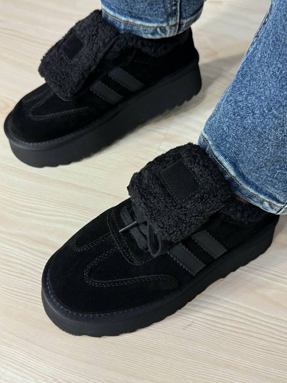 Черевики жіночі Hengji 009-1 уггі замшеві на хутрі р. 36 Чорний (5857) - фото 5 Черевики жіночі Hengji 009-1 уггі замшеві на хутрі р. 36 Чорний (5857) - фото 5