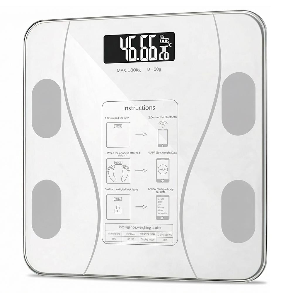 Смарт-весы напольные электронные Scale Smart iOS Android Bluetooth Белый (afd43150) Смарт-весы напольные электронные Scale Smart iOS Android Bluetooth Белый (afd43150)