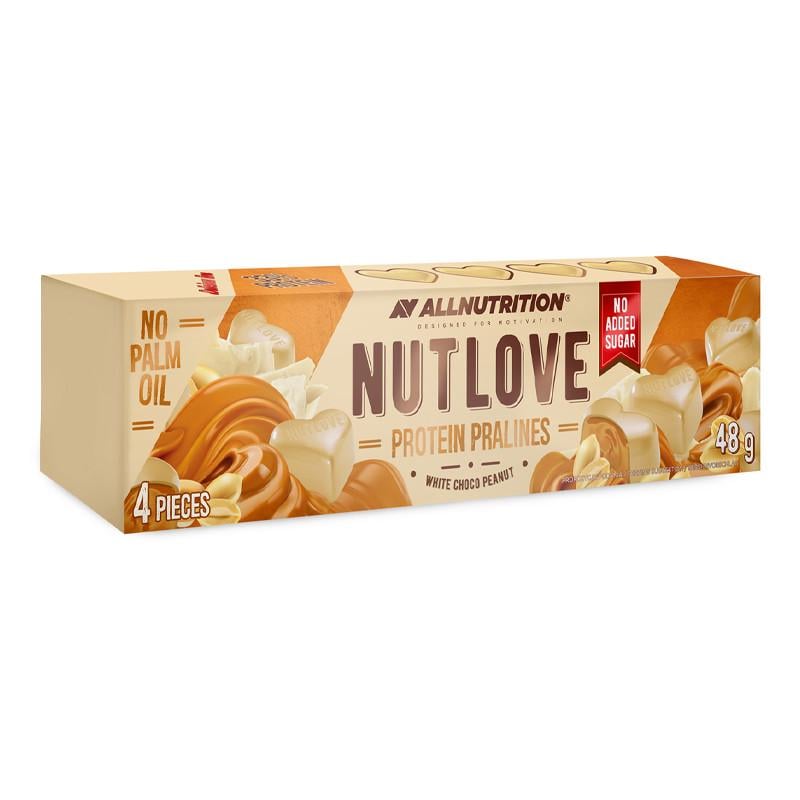 Протеїнові праліне AllNutrition Nutlove Protein Pralines Білий шоколад/Арахіс 48 г (22585-01)