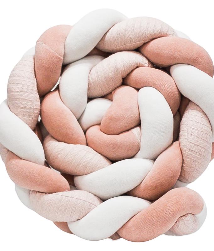 Бортик-косичка 3-х рядна 220 см Розовый (Lam101140)