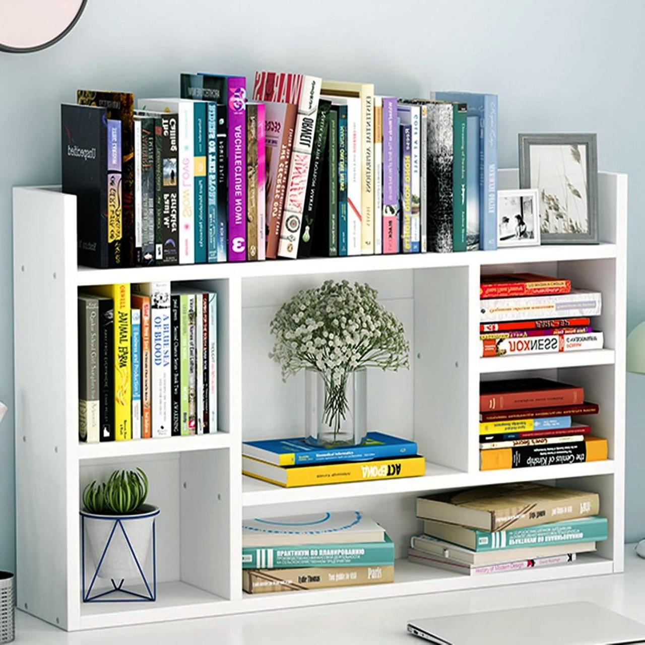 Полка-надстройка настольная из дерева Миролай зефир (АКД-003020)