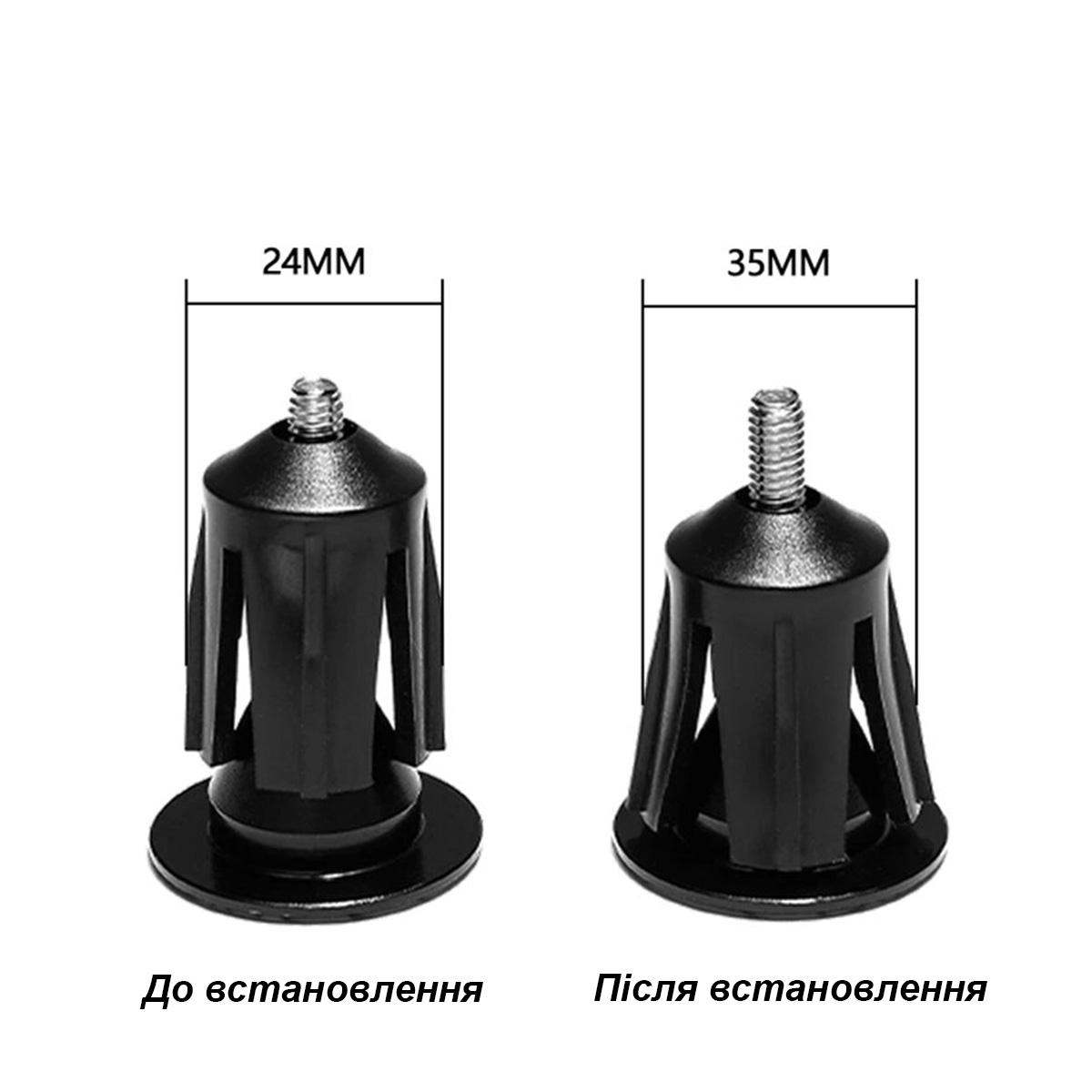 Заглушки руля Enlee BD-10 Aluminium End Plugs Синий (EN-BD10-3339UA) - фото 3