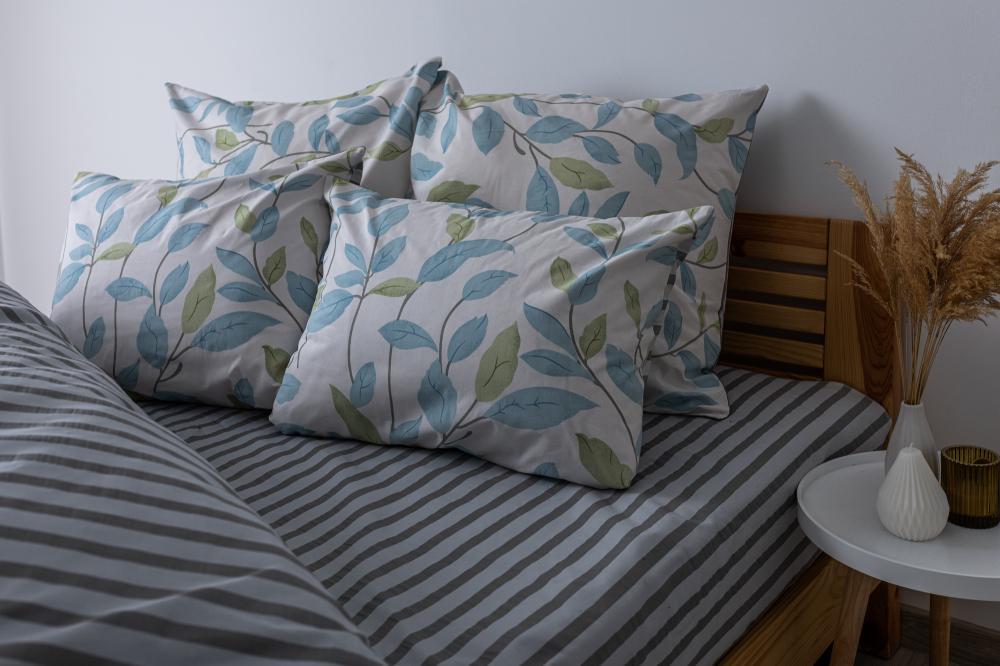 Комплект постельного белья ТЕП Soft Dreams Spring Basil двуспальный 175x210 см наволочки 2x70х70 см (17921) - фото 5 Комплект постельного белья ТЕП Soft Dreams Spring Basil двуспальный 175x210 см наволочки 2x70х70 см (17921) - фото 5