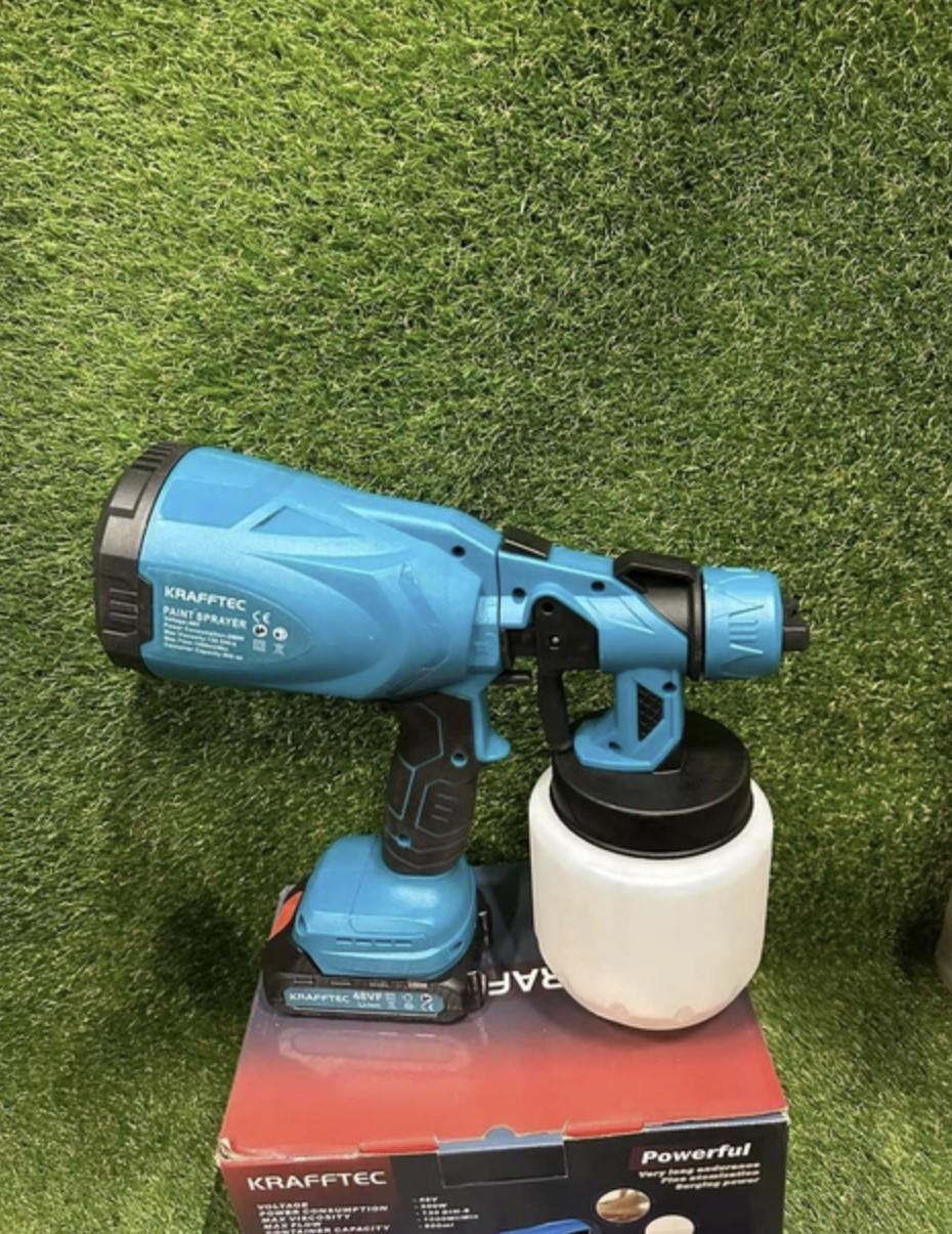 Фарбопульт акумуляторний KRAFFTEC 48 В 800 мл 2 акумулятори (1550800) Фарбопульт акумуляторний KRAFFTEC 48 В 800 мл 2 акумулятори (1550800)