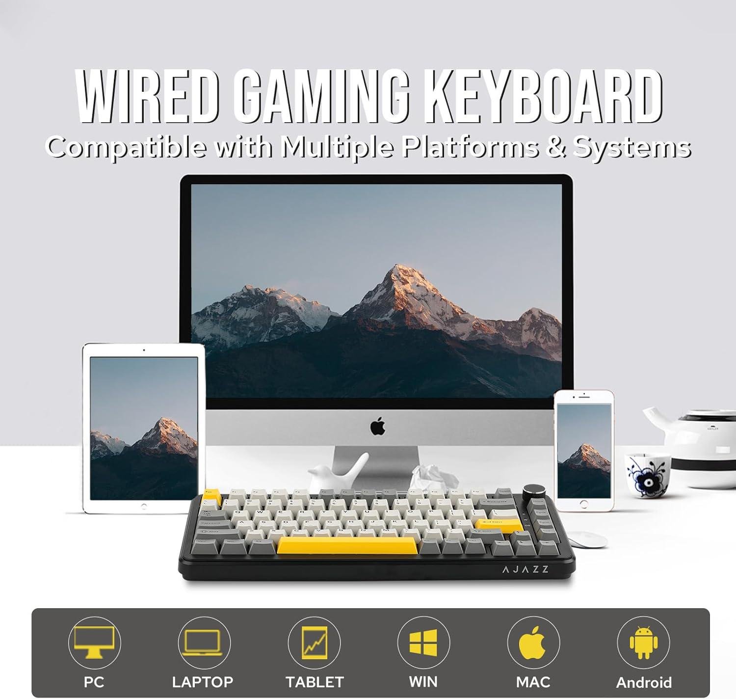 Клавиатура механическая Ajazz AK820 Max HE с магнитными переключателями Темно-серый (25248616) - фото 2