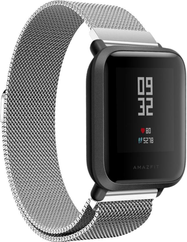 Ремешок Миланская петля Milano для Amazfit Bip Silver (13332-59)