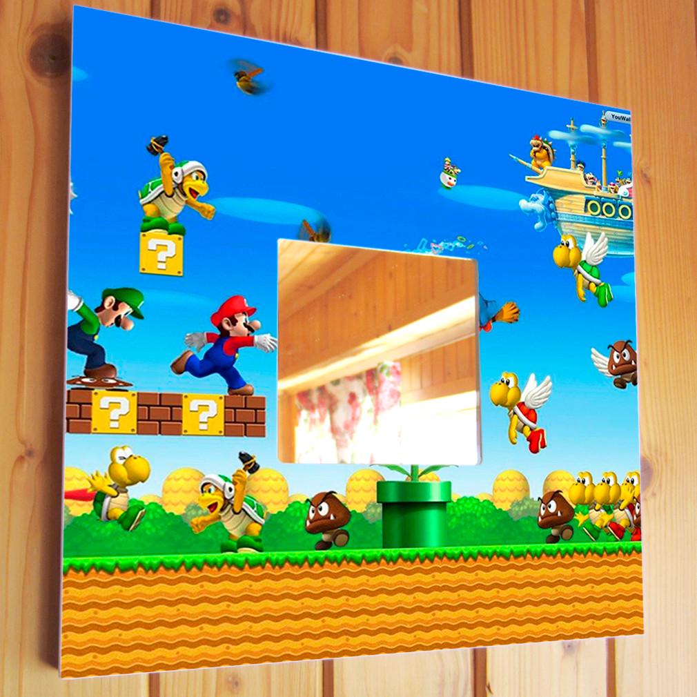 Настенное зеркало Super Mario Bros Nintendo 260х260 мм (M03428)