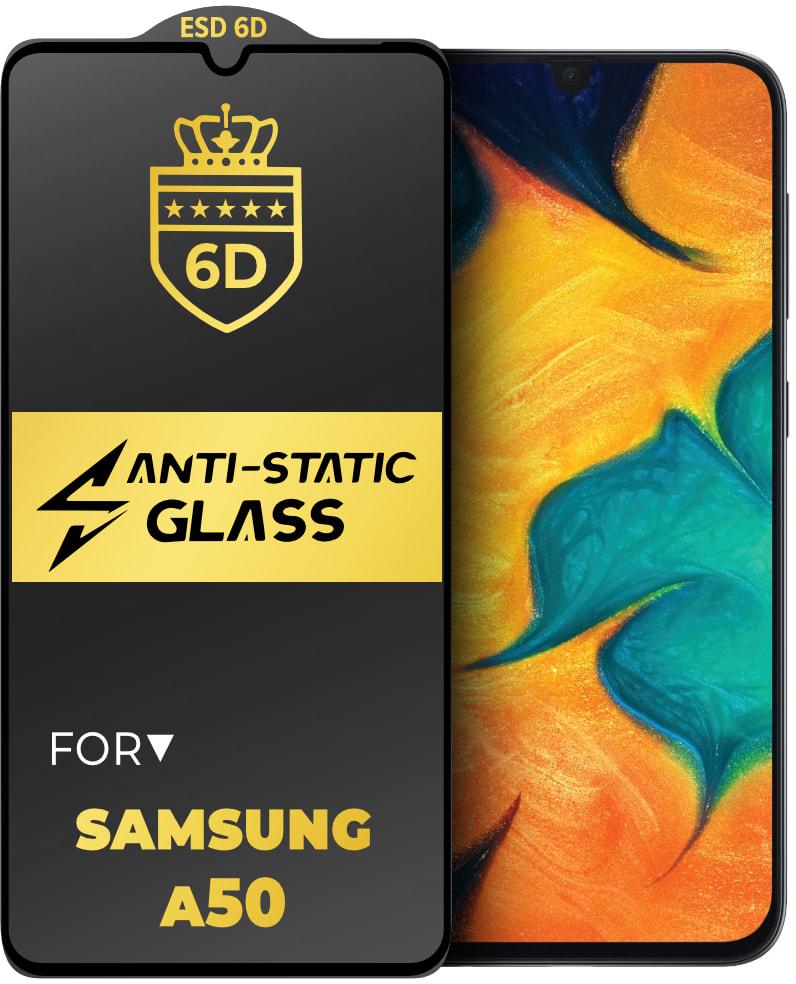 Стекло защитное 6D Anti-Static Samsung Galaxy A50 A505 Glass Shield (34185)