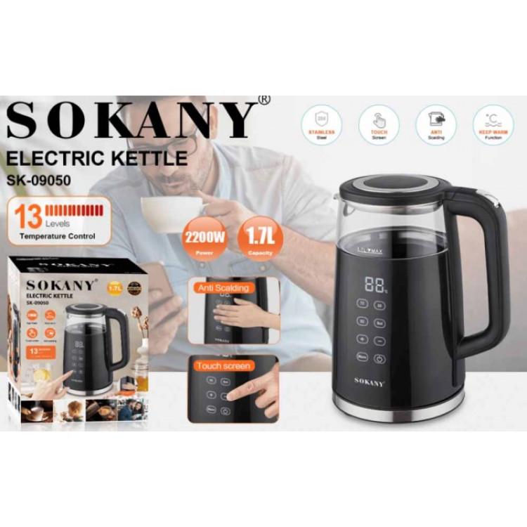 Електричний чайник Sokany SK-09050 2200 Вт з терморегулятором і дисплеєм 1,7 л - фото 5