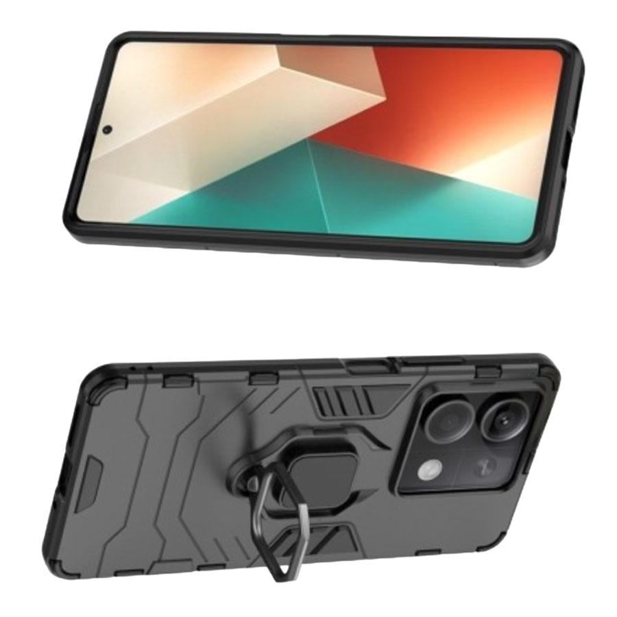 Чохол бампер Primolux Ring Armor для Xiaomi Redmi Note 13 5G - Black - фото 2 Чохол бампер Primolux Ring Armor для Xiaomi Redmi Note 13 5G - Black - фото 2