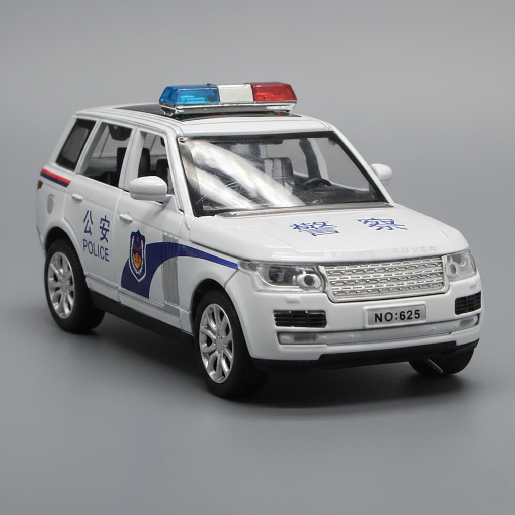 Игрушечная машина Range Rover Полиция металлическая с инерционным механизмом светом/звуком (79891)