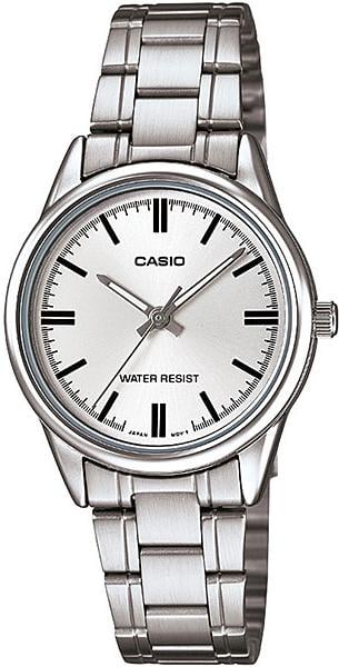 Часы женские Casio LTP-V005D-7A минеральное стекло серебристый циферблат