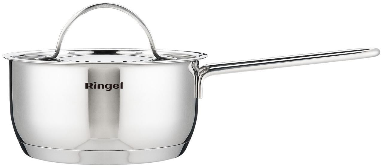 Ківш RINGEL Besser з кришкою з нержавіючої сталі 0,8 л 14 см (RG-4021-14) Ківш RINGEL Besser з кришкою з нержавіючої сталі 0,8 л 14 см (RG-4021-14)