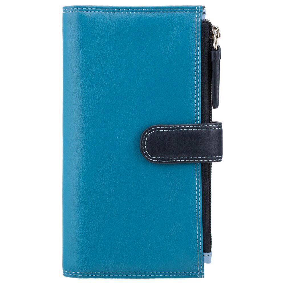 Женский кожаный кошелек Visconti RB100 - Bermuda Blue multi