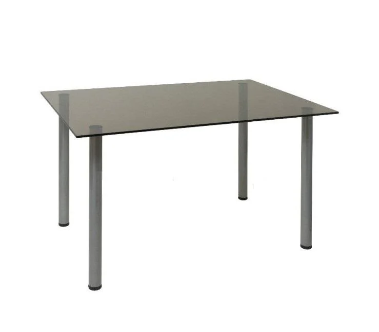 Обідній стіл скляний "Мадрид" 850х450х760 мм 6 мм скло тоноване Обідній стіл скляний "Мадрид" 850х450х760 мм 6 мм скло тоноване