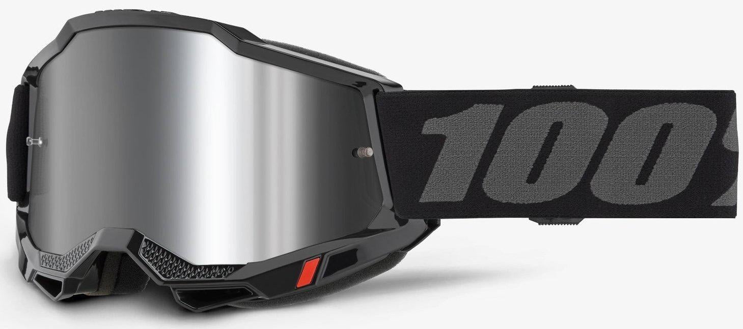 Мотоокуляри 100% ACCURI 2 Goggle Black/Mirror Silver Lens (34608)