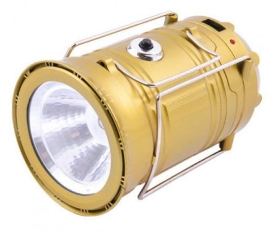 Фонарь кемпинговый G5800 5392 на солнечной батарее Золотистый (15467858)