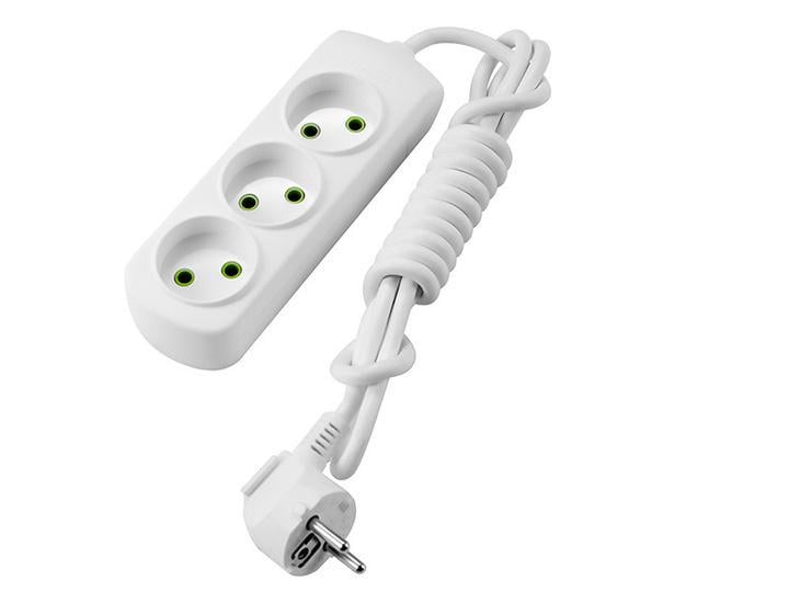 Удлинитель Lezard Letitia 3 входа с заземлением 5 м (27849379)