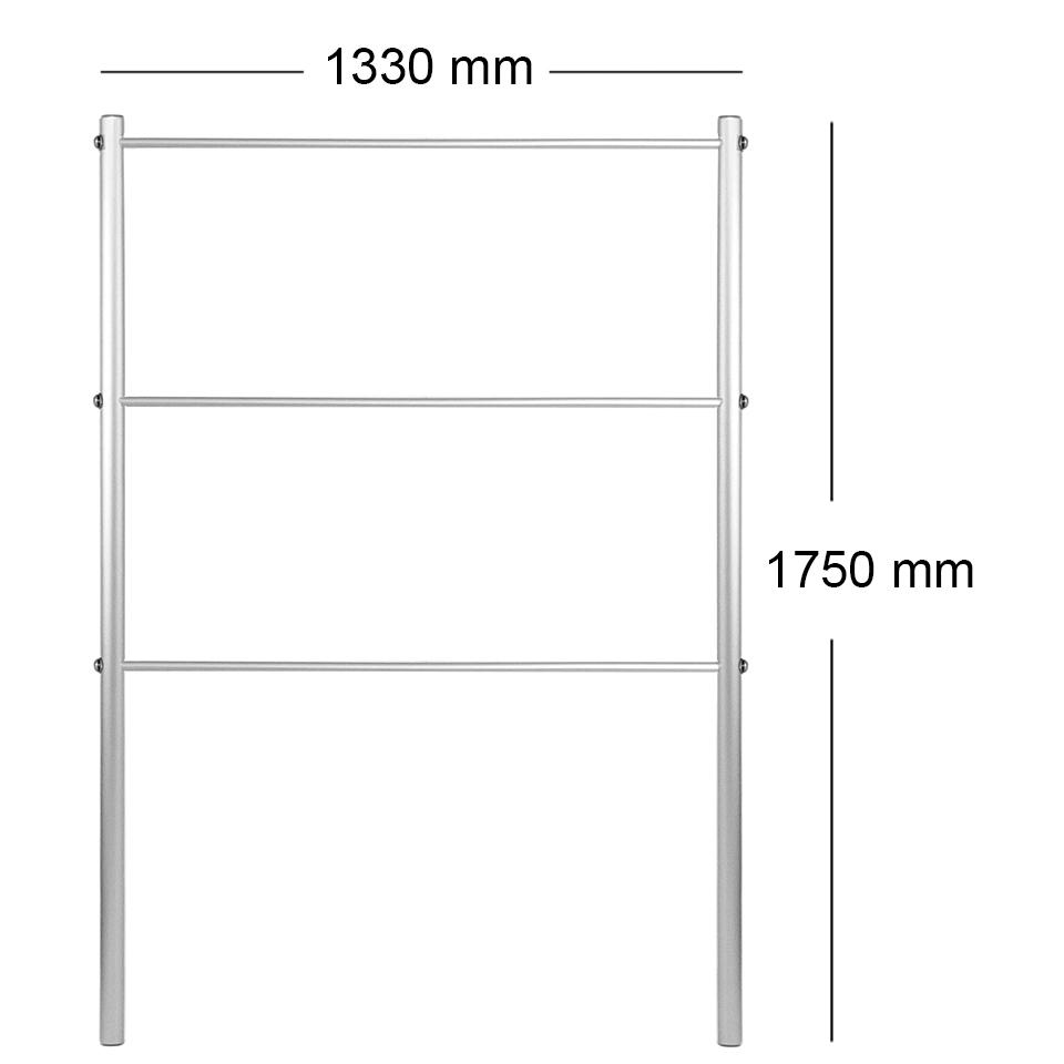Опора для рослин шпалера садова 1750х1330 мм d 24 мм/d 12 мм (ШС-D24/D12-1750*1330) - фото 2