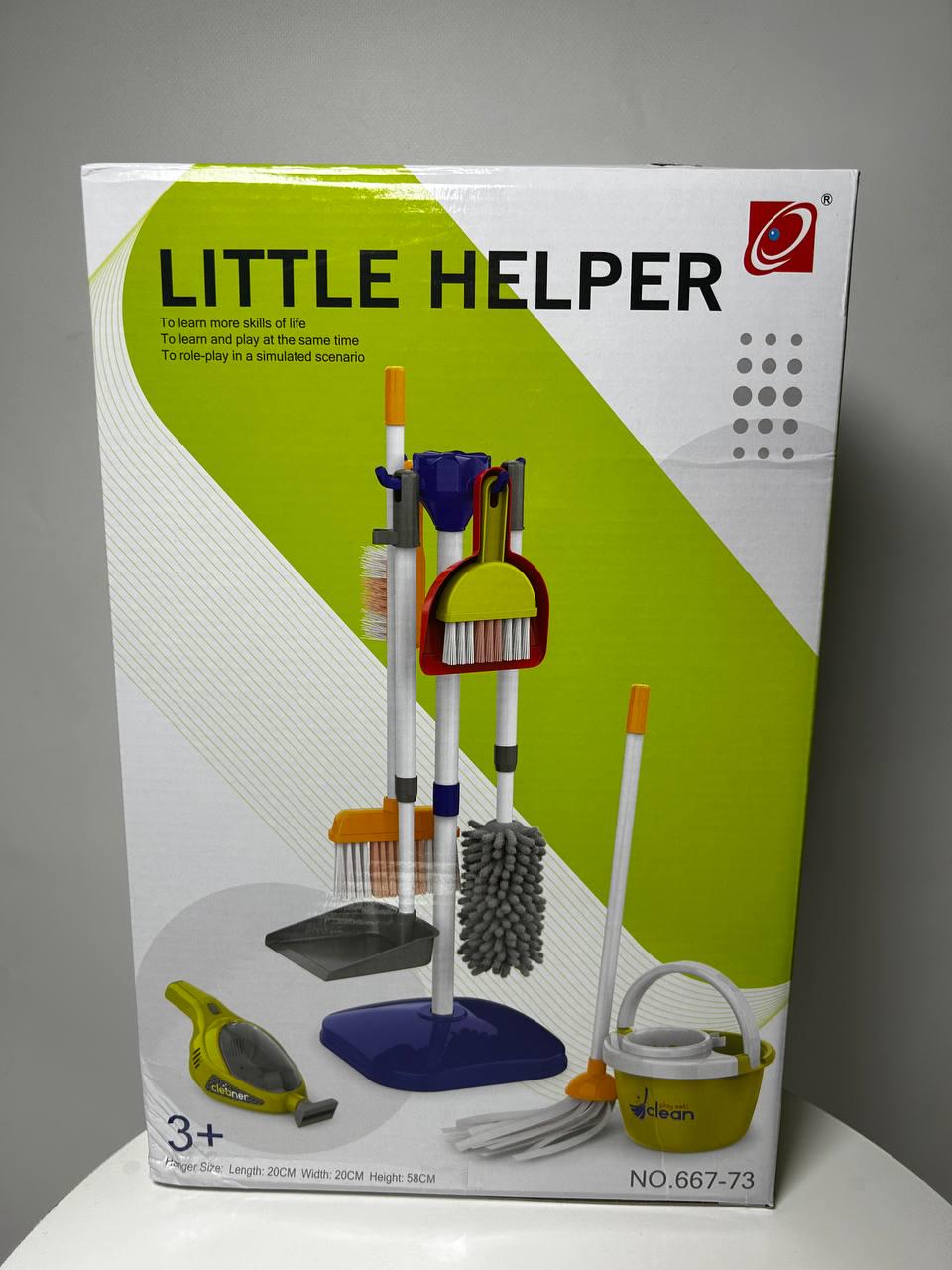 Набір дитячий для прибирання пилосос на батарейках 17 елементів в коробці